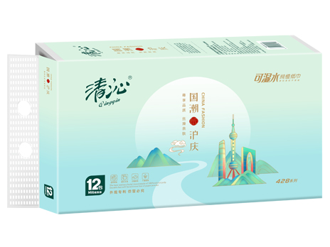 清沁-國潮滬慶抽取式紙巾12包