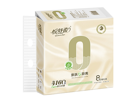 悅舒柔-親膚0距離抽取式紙巾8包裝