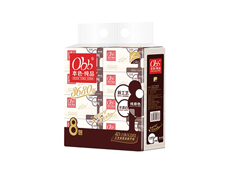 OBB抽紙（本色純品系列）8包