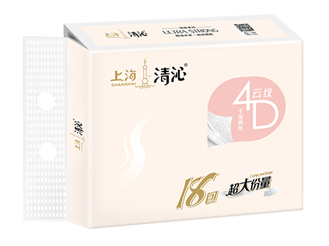 淸沁抽紙(云紋4D系列)18包