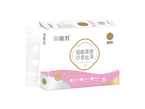 上海亞芳-柔韌原漿抽取式紙巾8包